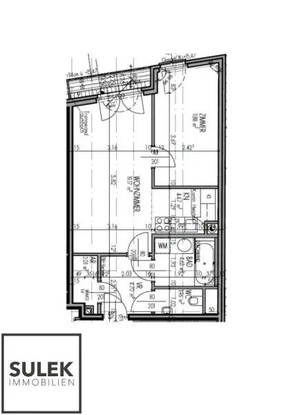 Ab 01.3.26 moderne 2-Zimmer-Wohnung mit Loggia in top Lage - Kaiserstr. 82! **Videobesichtigung**