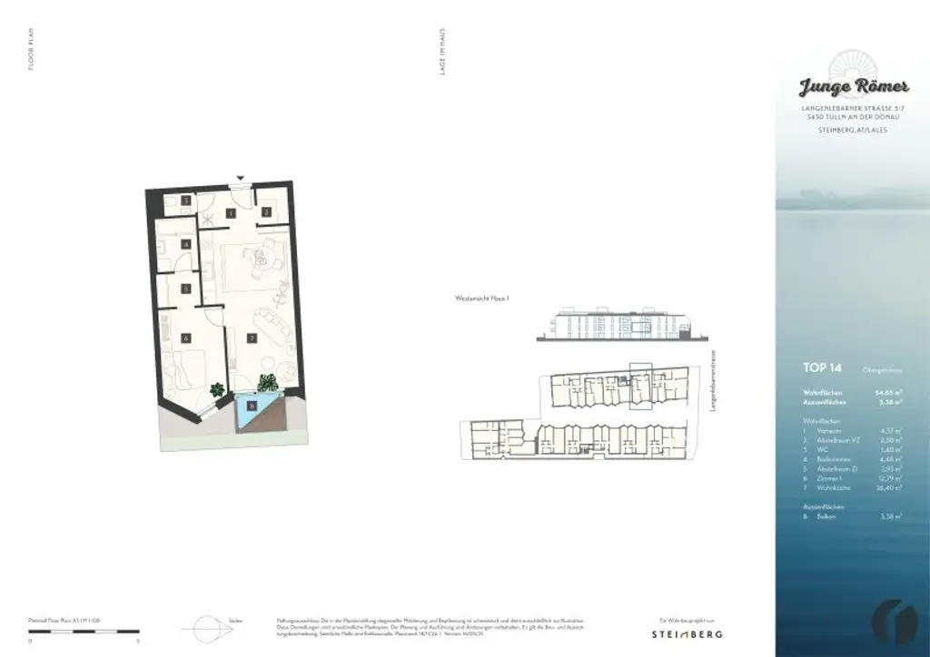 2 Zimmer Wohnung Nähe Donaulände und Zentrum