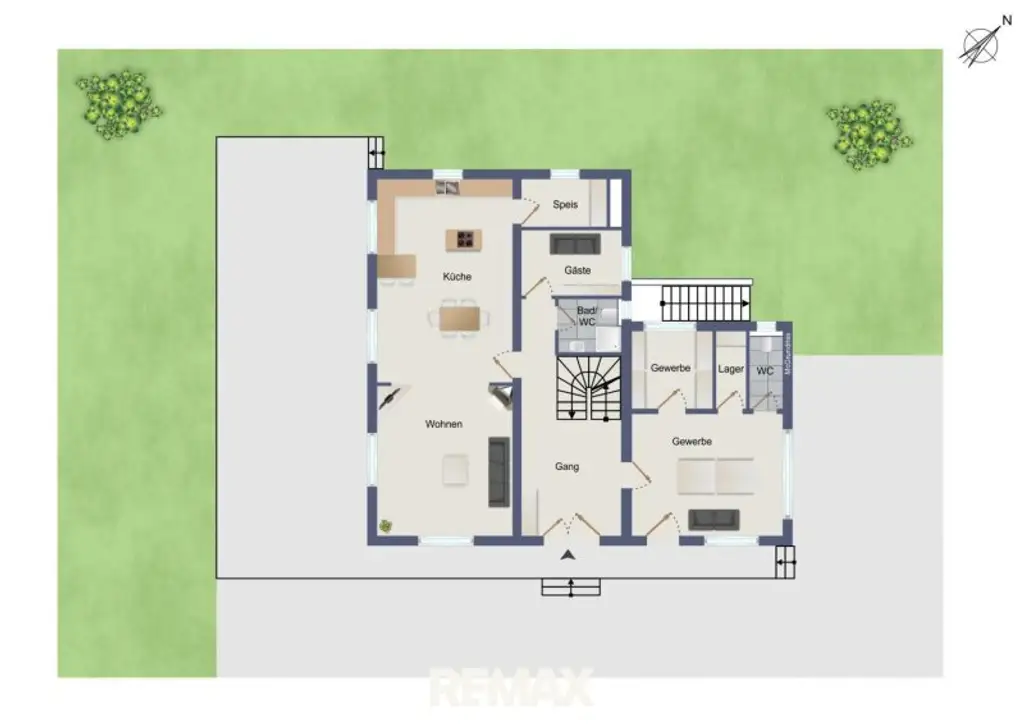 schematischer Grundriss EG