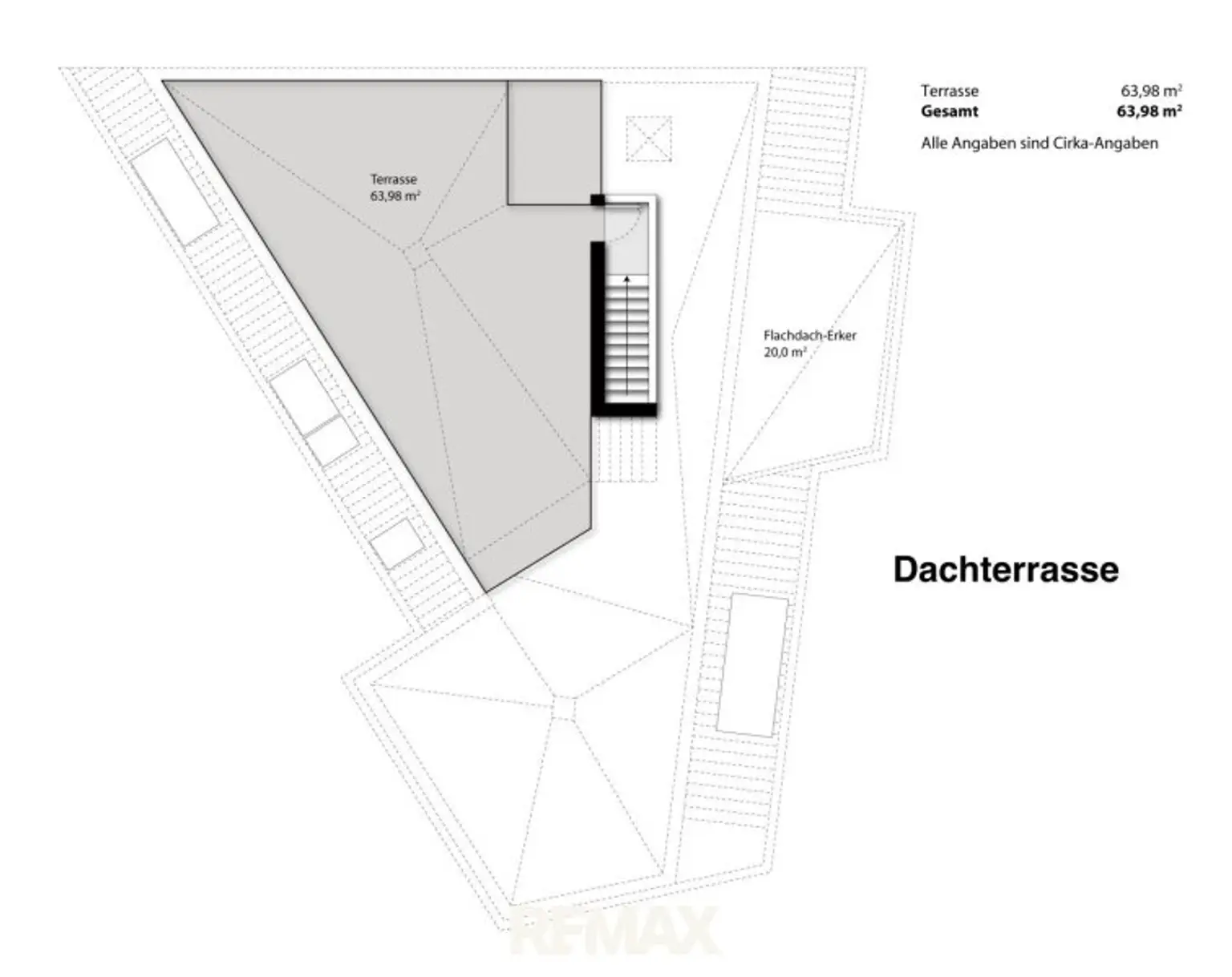 Grundriss Dachterrasse