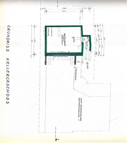 Grundrissplan Keller
