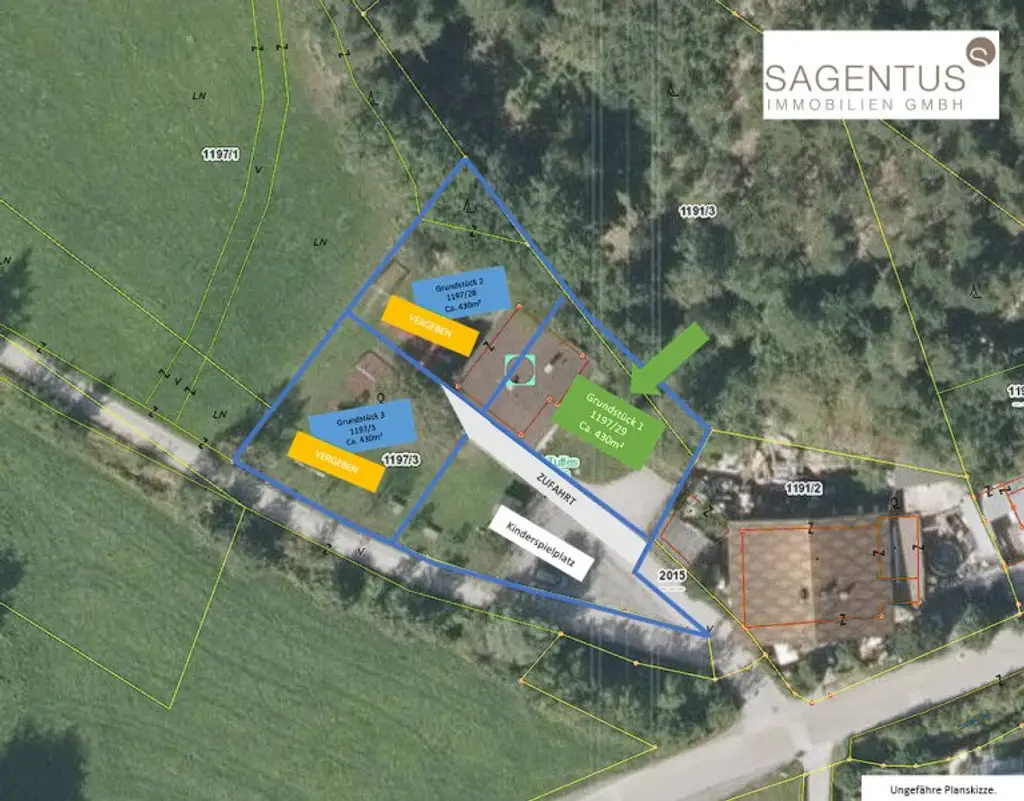 Letztes verfügbares Grundstück: Sonniges Baugrundstück nahe Innsbruck im GRÜNEN - PERFEKT für die ganze FAMILIE!