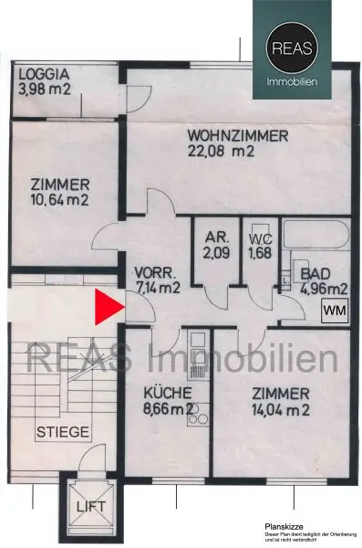 Gepflegte Wohnung mit Loggia in St. Valentin! Zentrumslage!