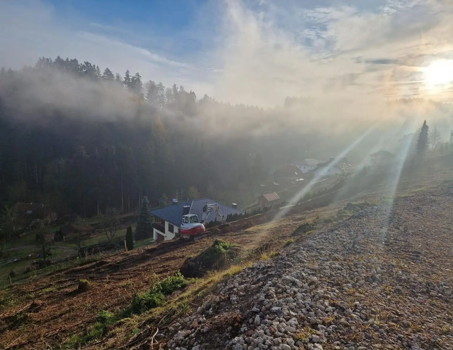 SONNIGES TERRAIN mit auffallend schöner AUSSICHT in absoluter RUHELAGE zwischen 600 bis 3190 m²