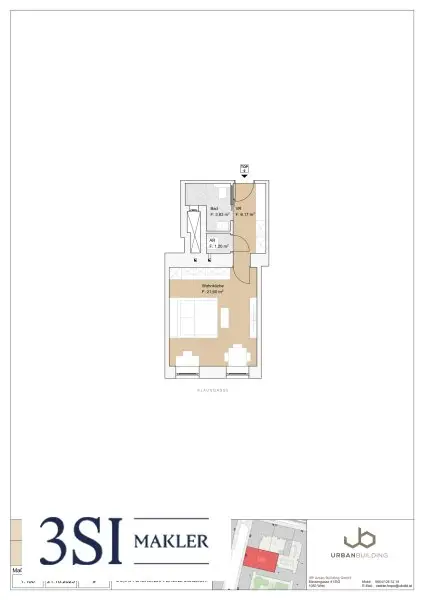 Willkommen in der Klausgasse 46 - Sanierte 1-Zimmer-Altbauwohnung mit hochwertigen Wohnelementen