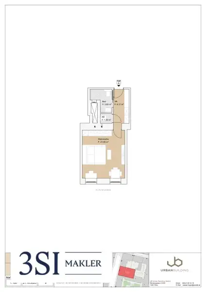 Willkommen in der Klausgasse 46 - Sanierte 1-Zimmer-Altbauwohnung mit hochwertigen Wohnelementen