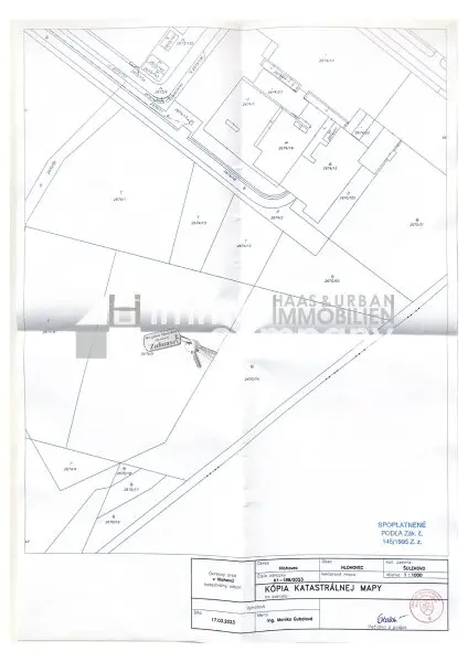 Preisreduktion! Betriebsbaugrund in Hlohovec/Slowakei: 31.000 m² für Industrie.