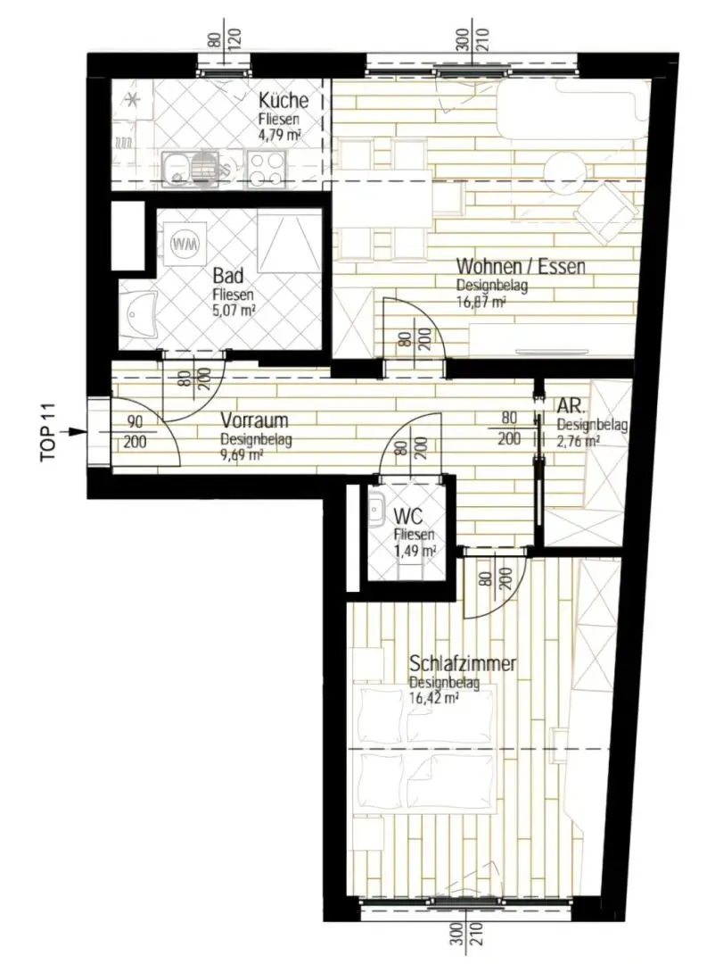 "2 Zimmer - Küche - Dein Zuhause"