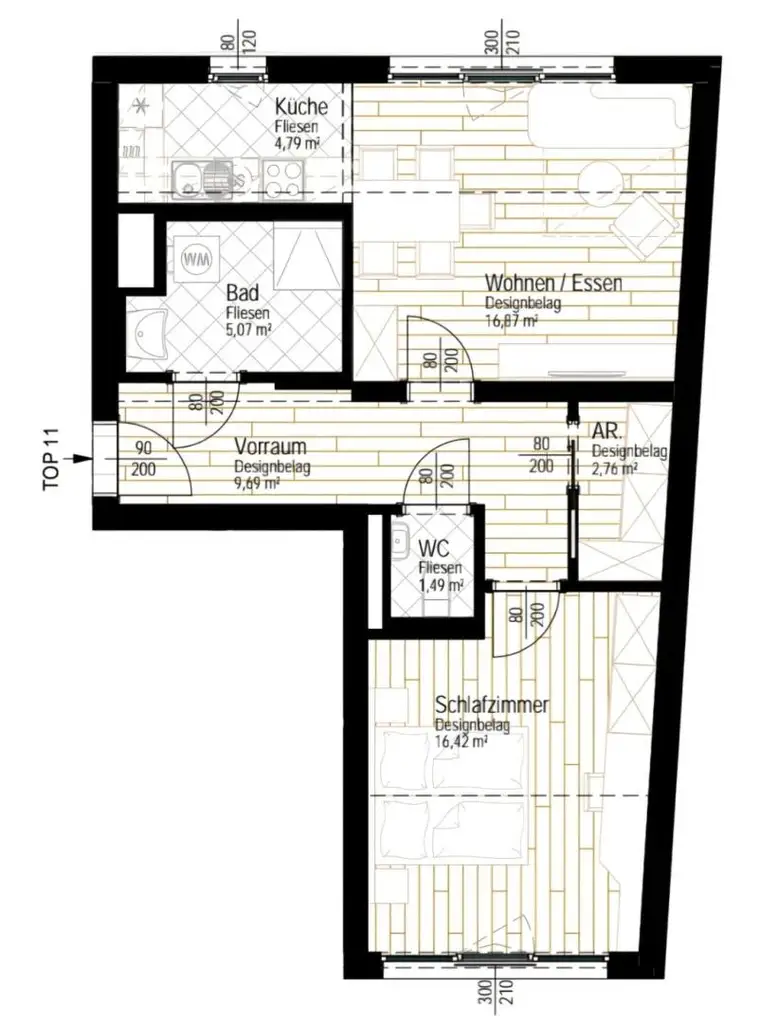 "2 Zimmer - Küche - Dein Zuhause"