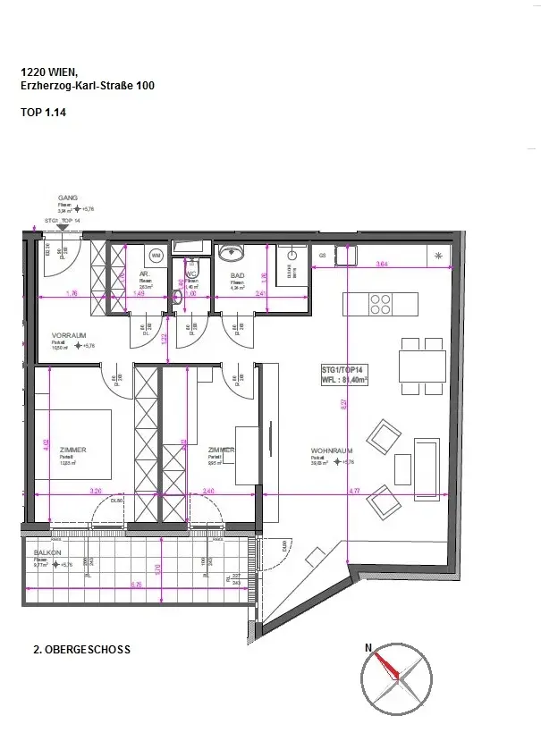 Ihre Oase im Grünen – charmante 3-Zimmer-Wohnung nahe der Donau!
ERSTBEZUG!