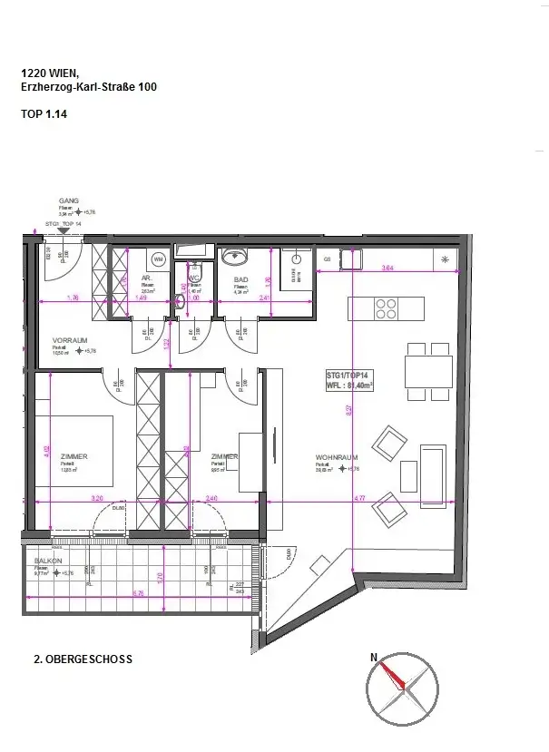 Ihre Oase im Grünen – charmante 3-Zimmer-Wohnung nahe der Donau!
ERSTBEZUG!