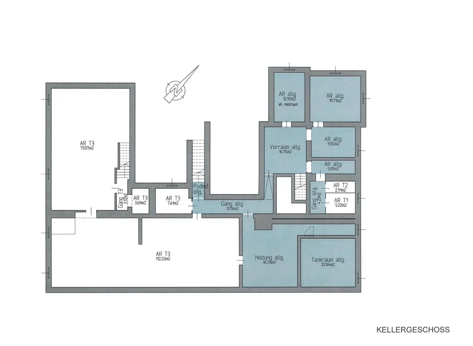 Grundriss - Kellergeschoss