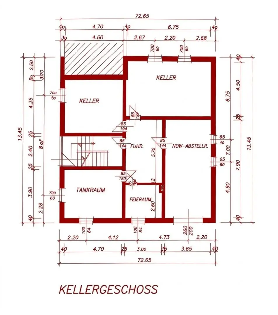 Grundriss Keller
