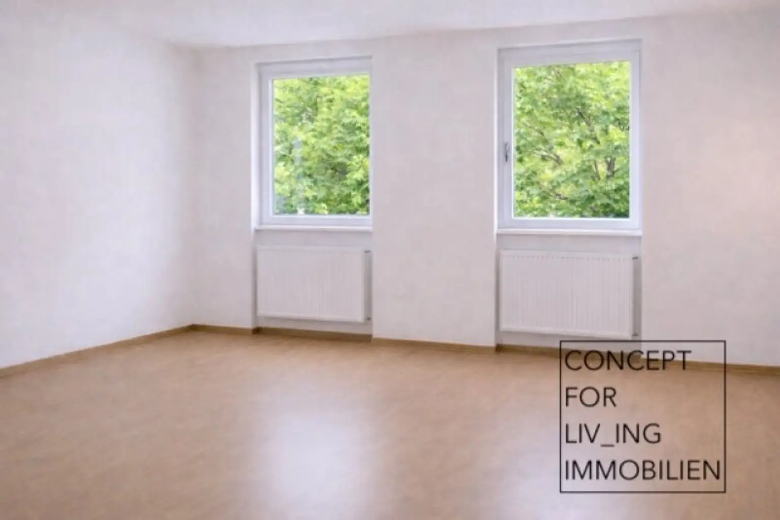 Grünblick. Südseitige 4 Zimmer-Wohnung plus Wintergarten nahe Wörthersee. Keller. Garage. WG-Eignung. Vermietet bis 03/2027.