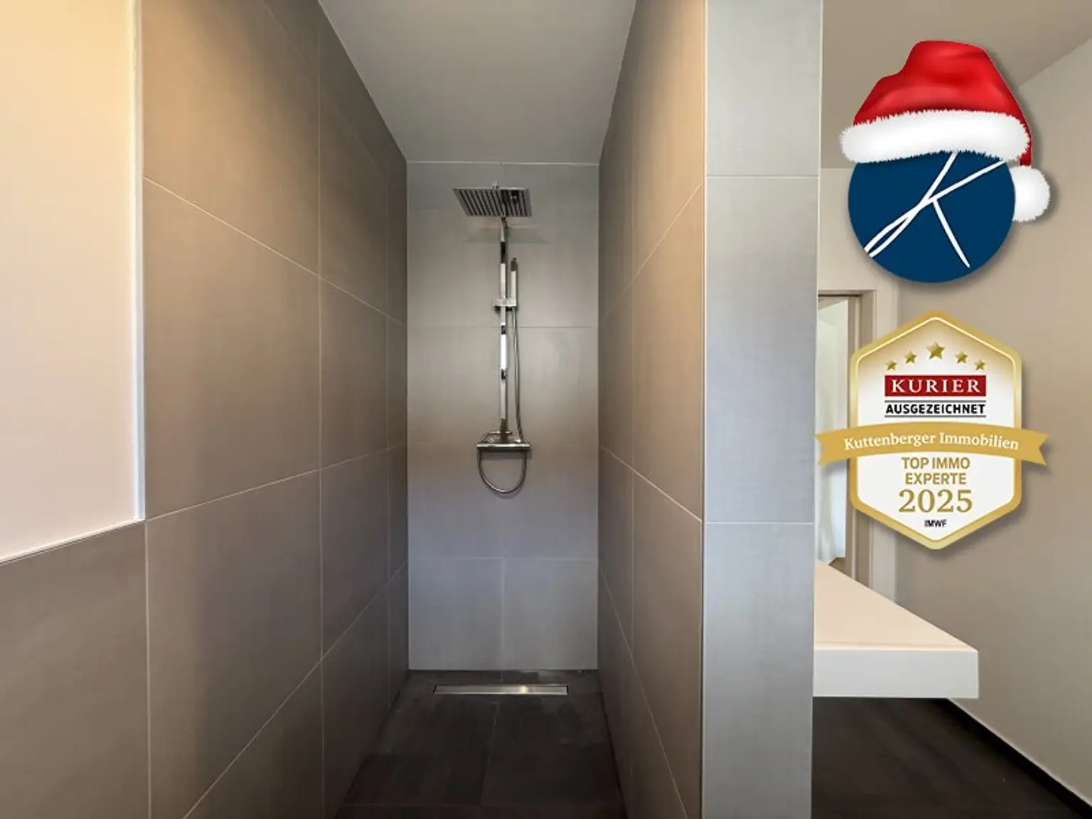 Moderne Walk-In Dusche