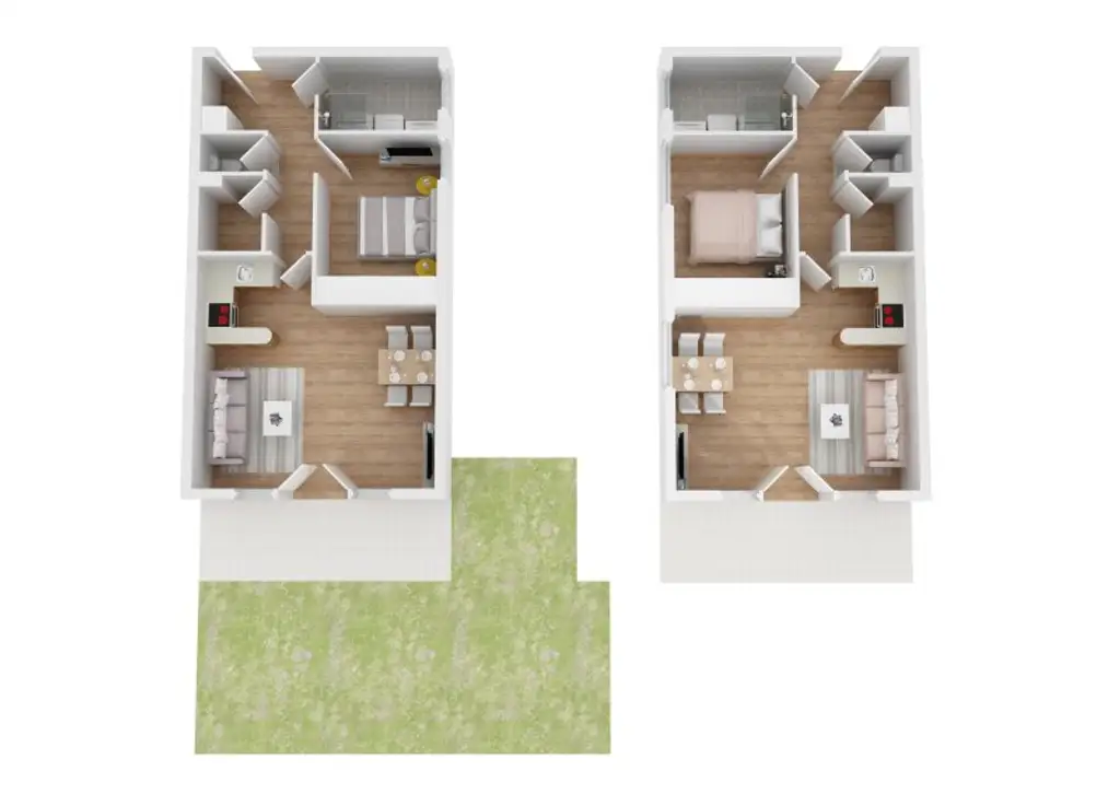 NEUBAU Kleinwohnanlage mit 2 Häusern und 8 Wohnungen in Waidmannsdorf - Schubertstraße / ERSTBEZUG