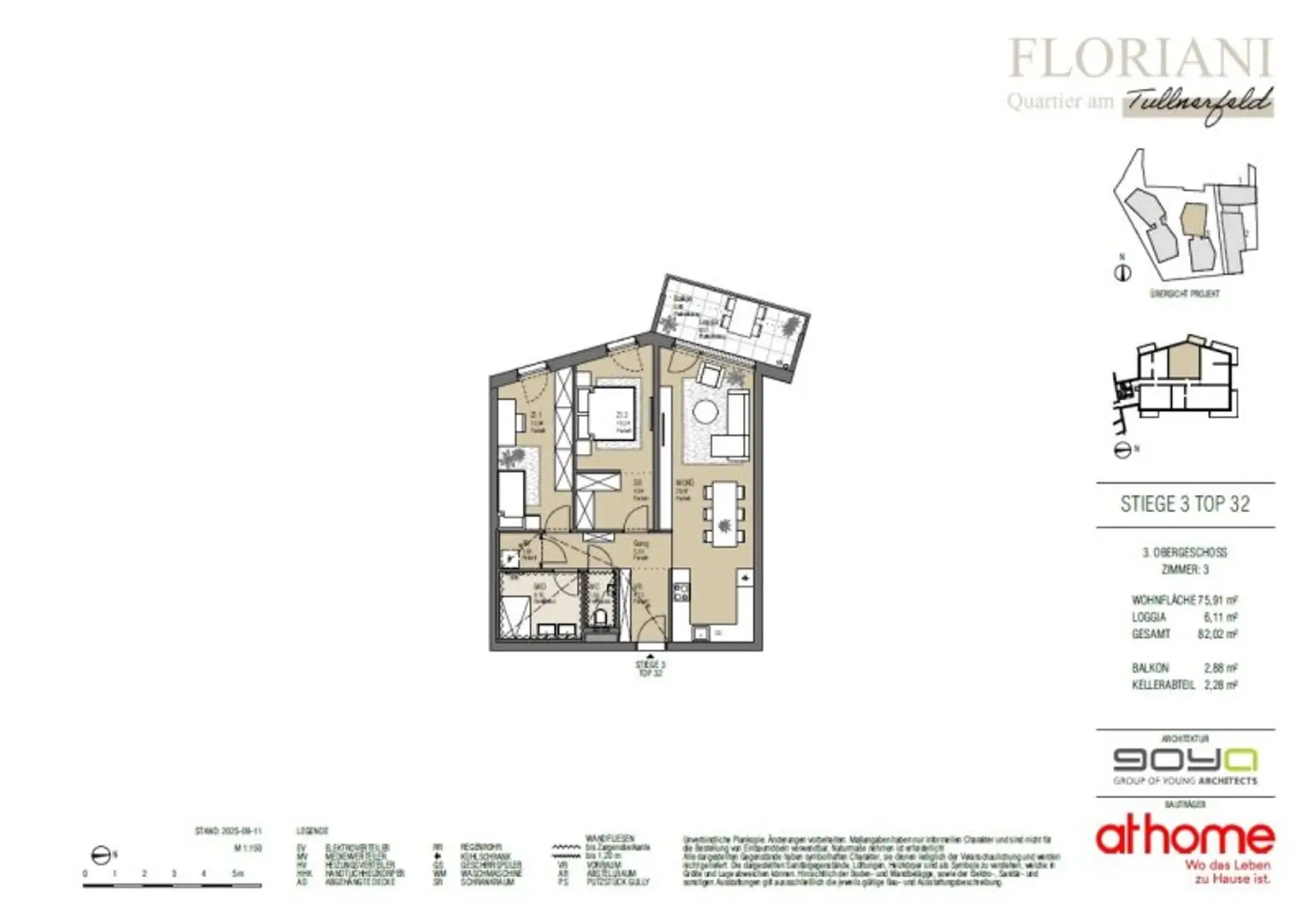 FLORIANI – Quartier am Tullnerfeld - Modern trifft durchdachte Planung - Viele Extras für ihr Wohlbefinden - Bahnhof Tullnerfeld in der Nähe
