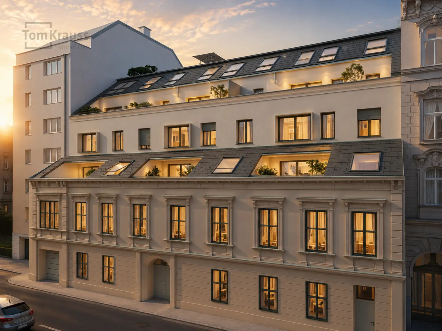 Straßenansicht Abend