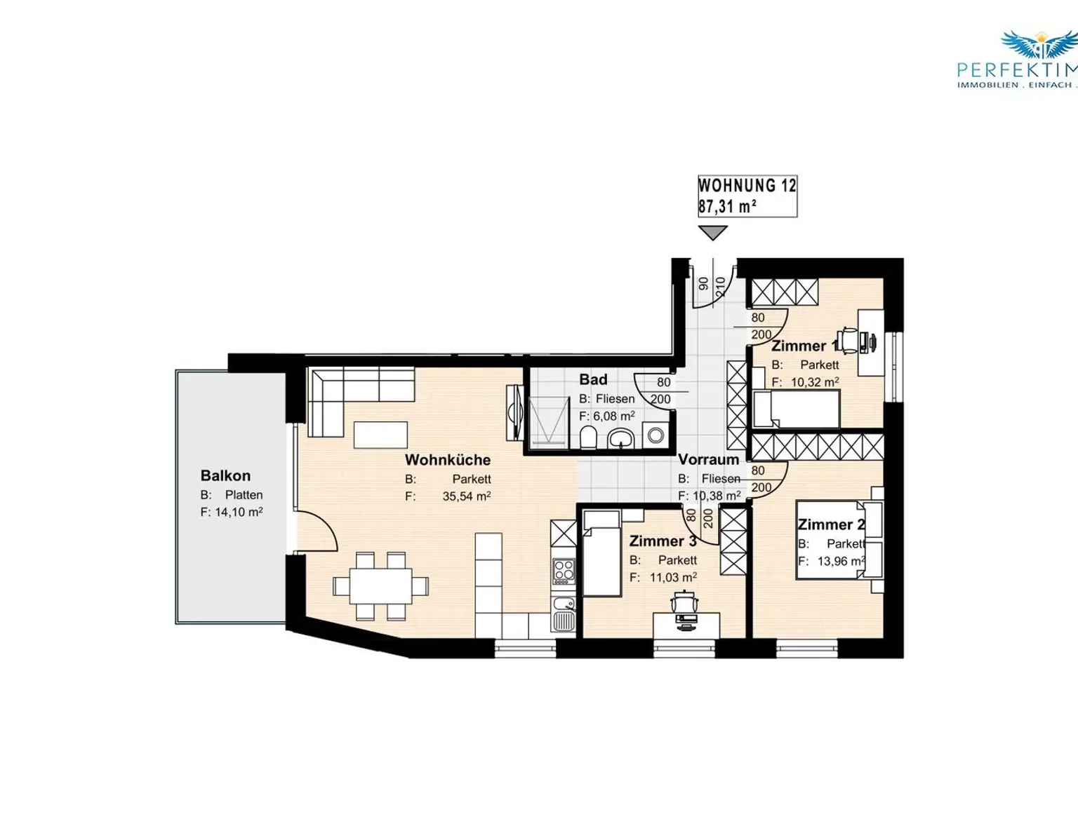 "Wohnen mit Aussicht auf die Geierwand" - Neubauwohnung W 12