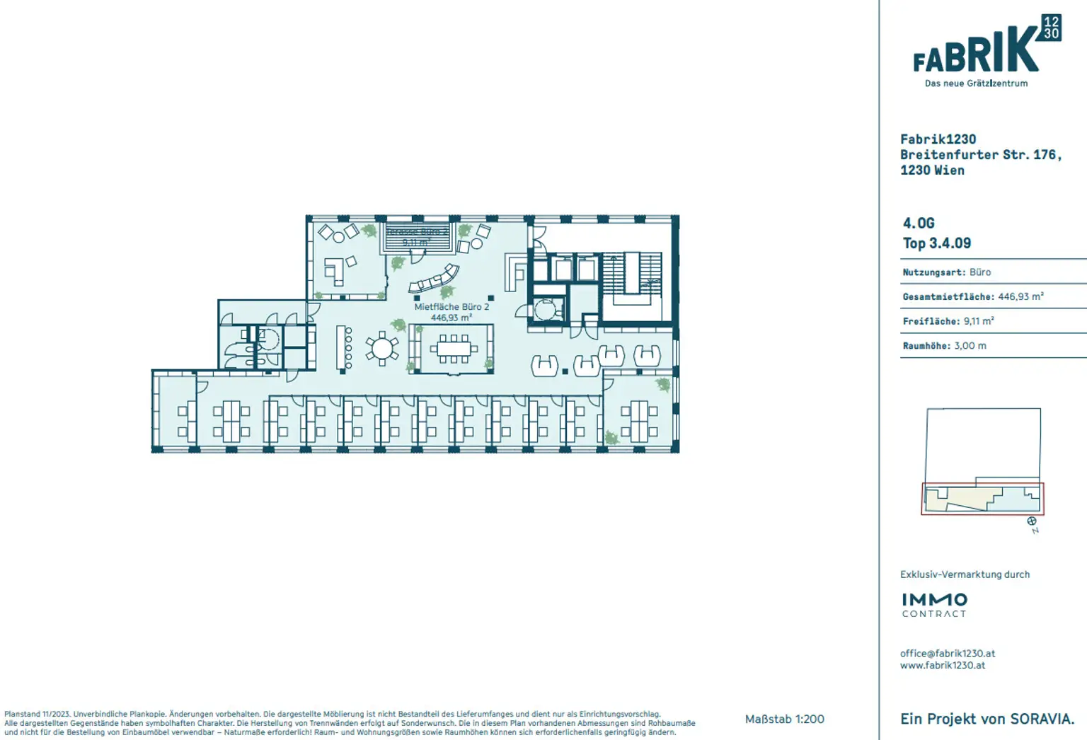 1.000 m² - Moderne Büroetage mit Penthouse-Feeling!