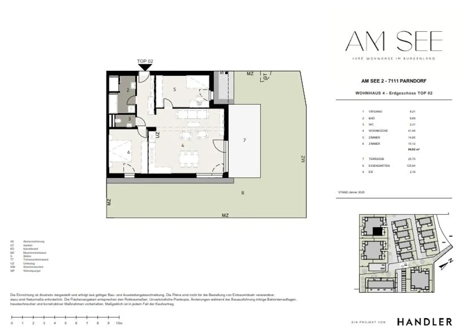Komfortables Wohnen am See – 3-Zimmer-Erdgeschoss mit Garten