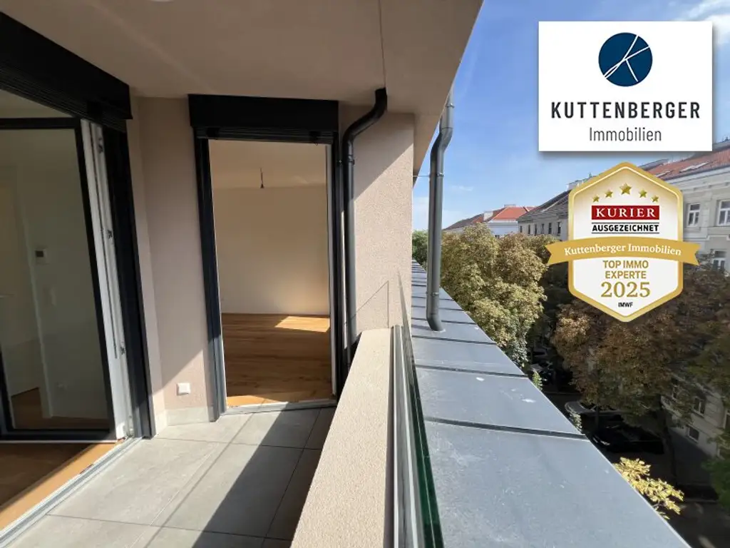 *Superprojekt: ''Über den Baumwipfeln" Top 44 Erstklassige 2-Zimmer Loggia - Wohnung + TRAUMHAFTE SÜDAUSRICHTUNG mit Blick auf die Kastanienbäume