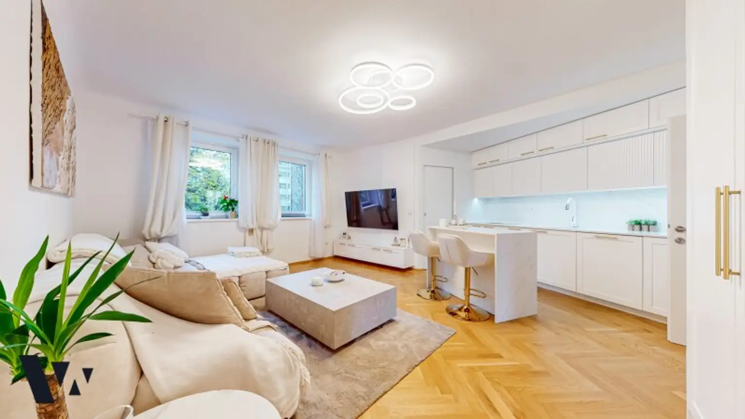 VOLLMÖBLIERTE 4-ZIMMER-DESIGNERWOHNUNG MIT BALKON | VIDEO-PRÄSENTATION