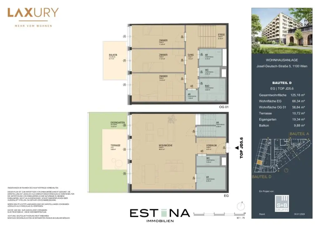 Provisionsfreies Townhouse mit Garten und sehr viel Stauraum - Nähe Innenstadt und U-Bahn
