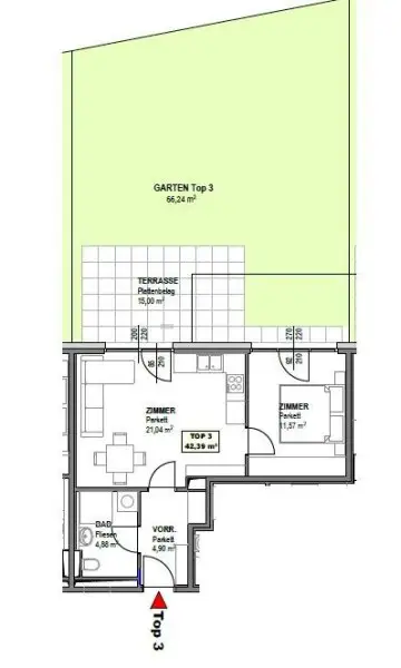 2-Zimmer Wohlfühloase mit großem Garten