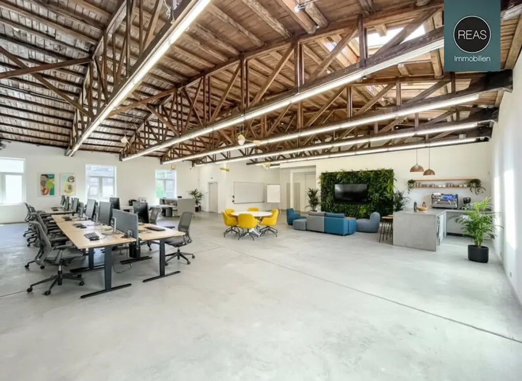 Loft in der Brotfabrik Wien mit toller Raumhöhe & riesiger Terrasse! Stellplatz verfügbar!