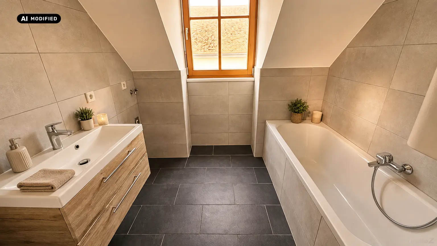 KI-bearbeitet – Badezimmer