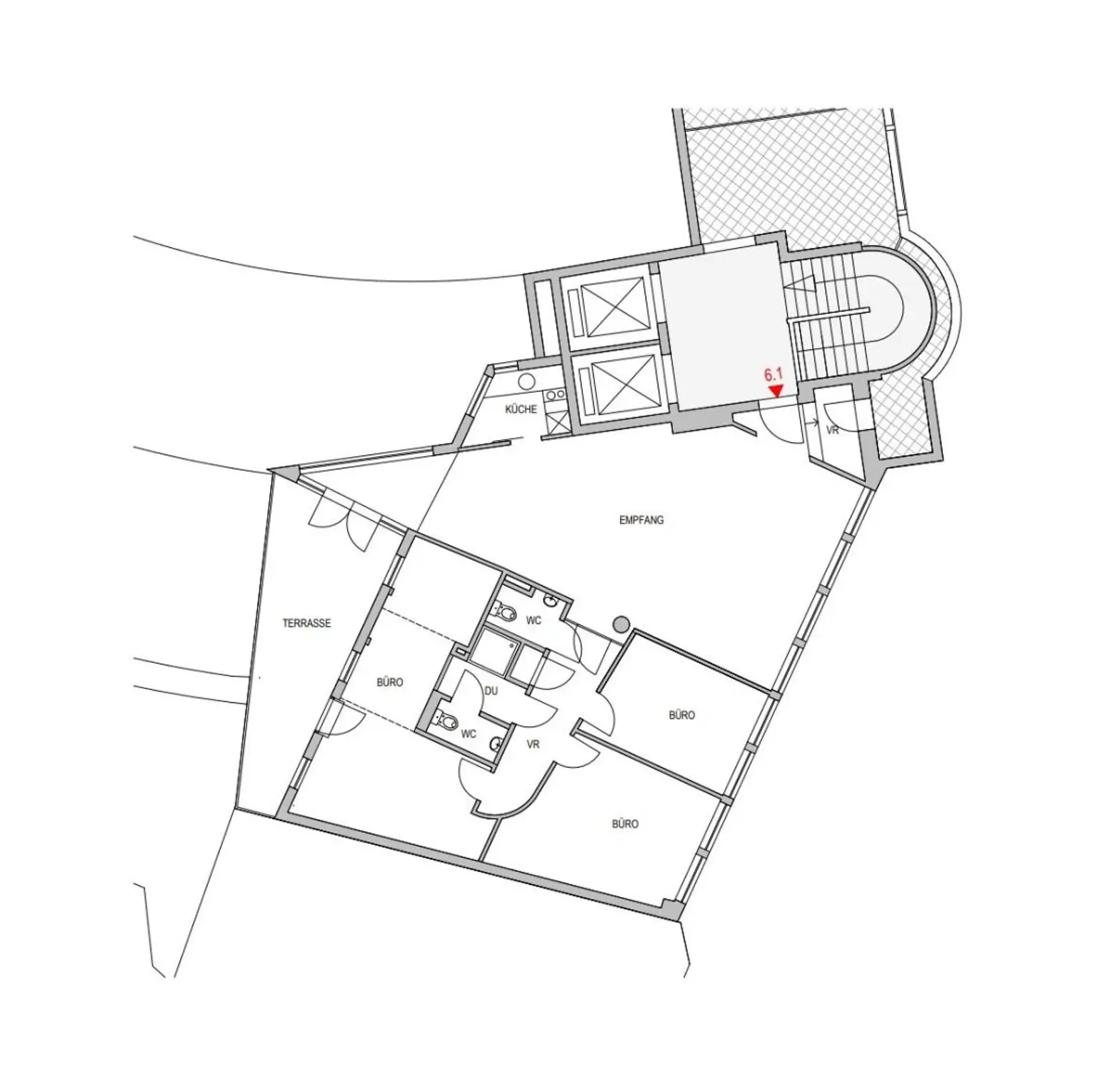 Nordbahnstraße: Bürofläche Nähe Praterstern // mit Terrasse!!