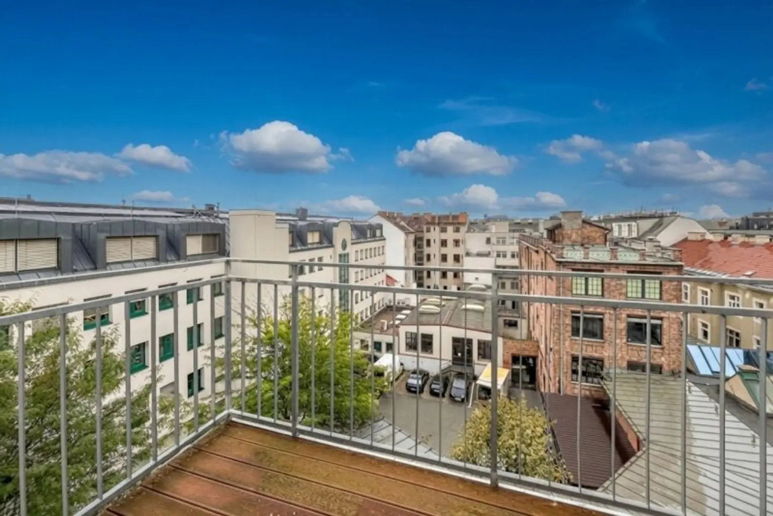 Ausblick vom Balkon