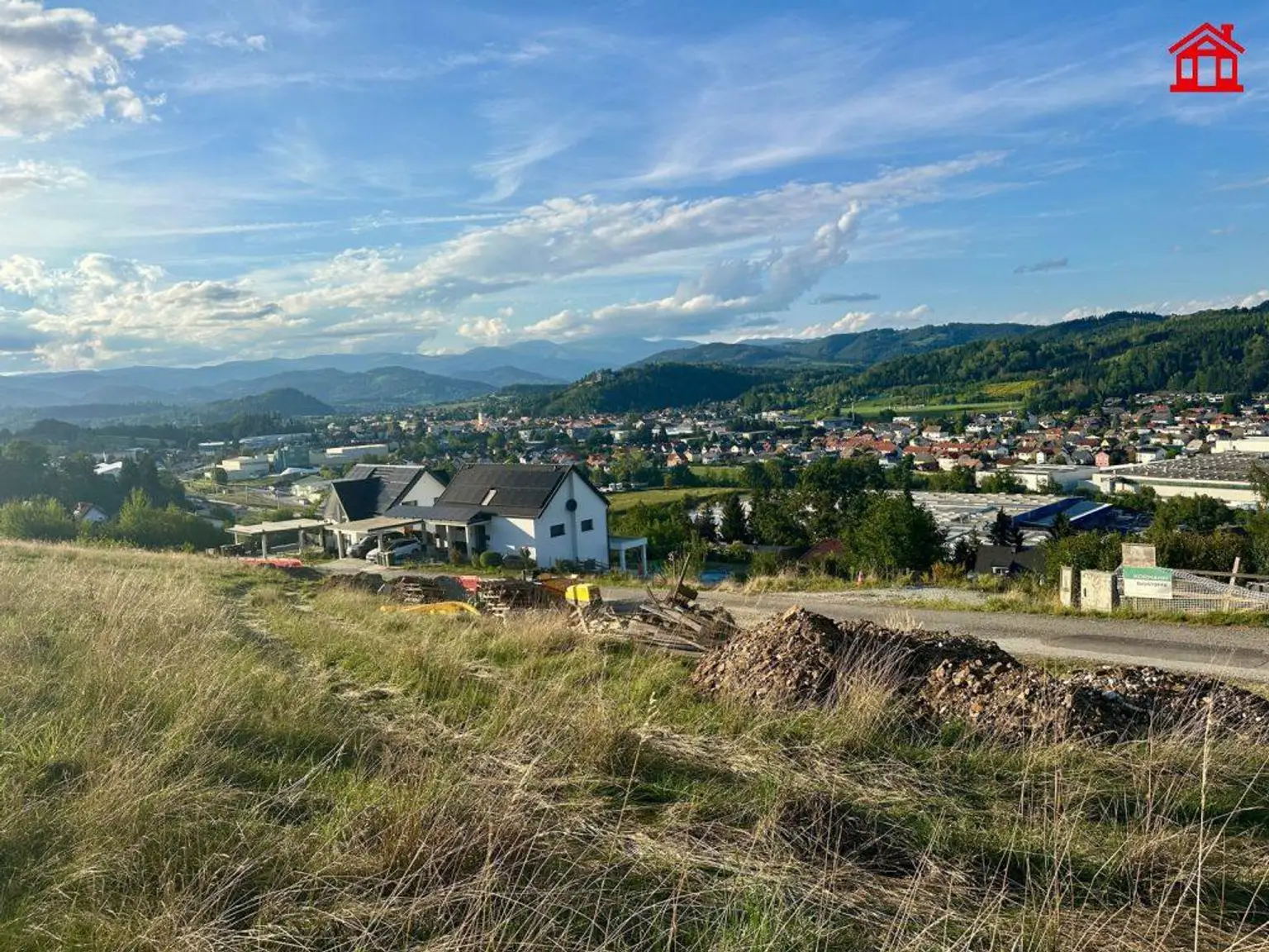 Zielfoto sonnige Baugrundstücke Voitsberg Aussicht