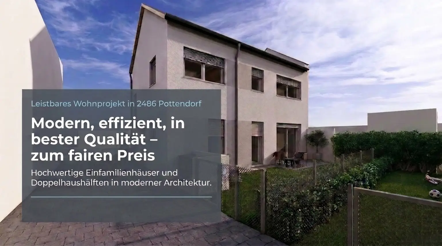 LEISTBARES - MODERNES EINFAMILIENHAUS MIT EIGENGARTEN – BELAGSFERTIG | LUFTWÄRMEPUMPE | 2 PARKPLÄTZE