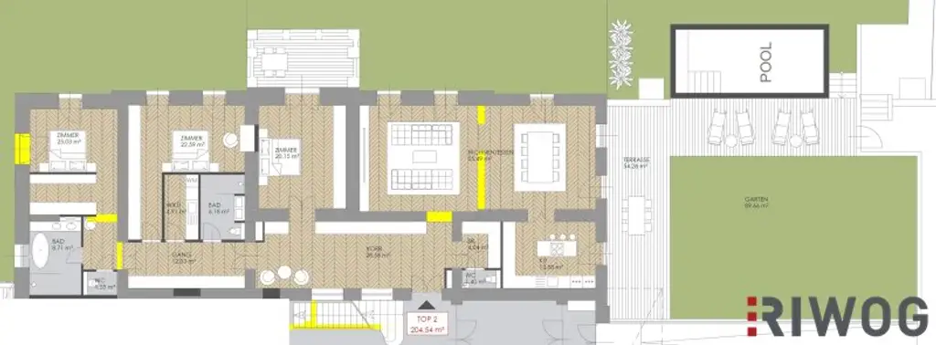 Herrschaftliche Wohnung in historischer Villa | über 440m² Garten & möglicher Infinity Pool | ca. 4,40 m Raumhöhe | sanierungsbedürftig | U-Bahnnähe
