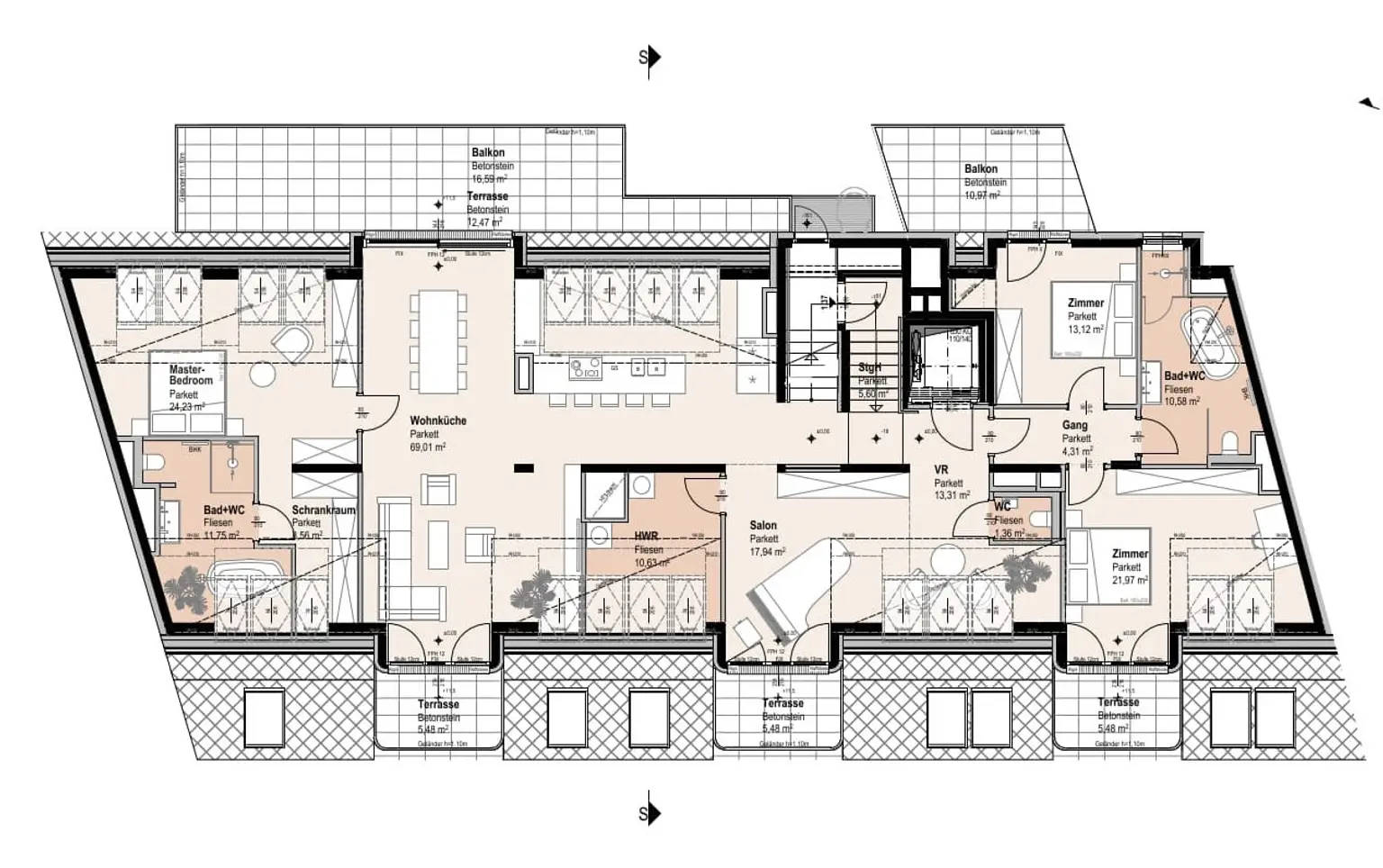 Zusammengelegt zur Traumwohnung: Viel Platz & Flexibilität