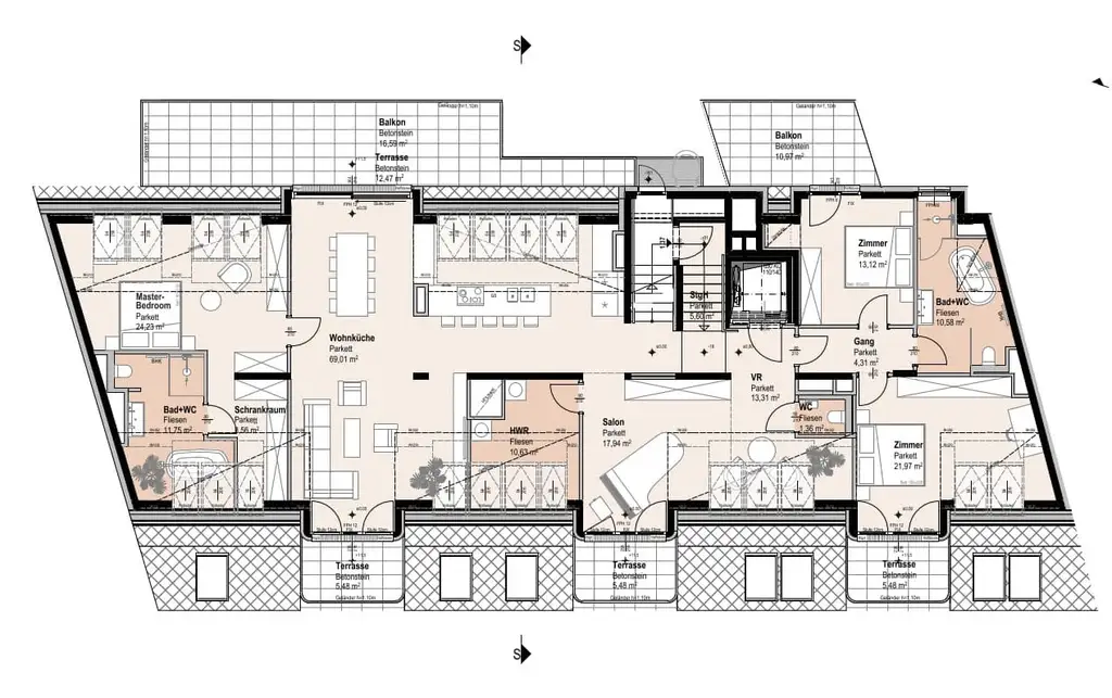 Zusammengelegt zur Traumwohnung: Viel Platz & Flexibilität