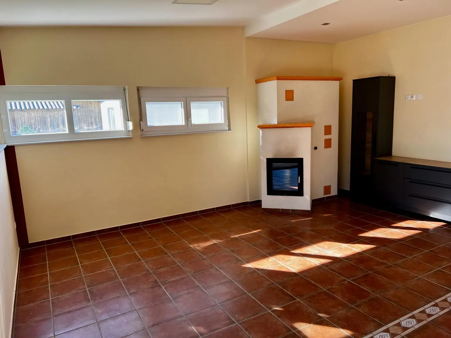 Wohn-, Essbereich inkl. Kaminofen