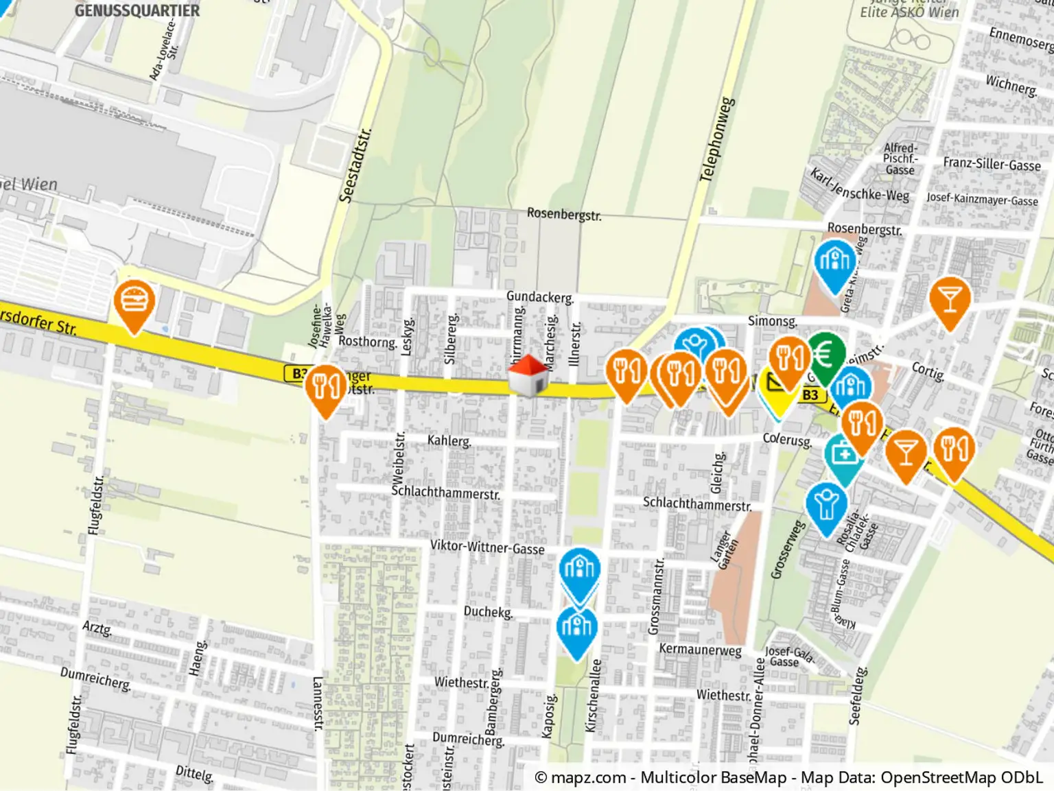 Geolyzer Kartenausschnitt
