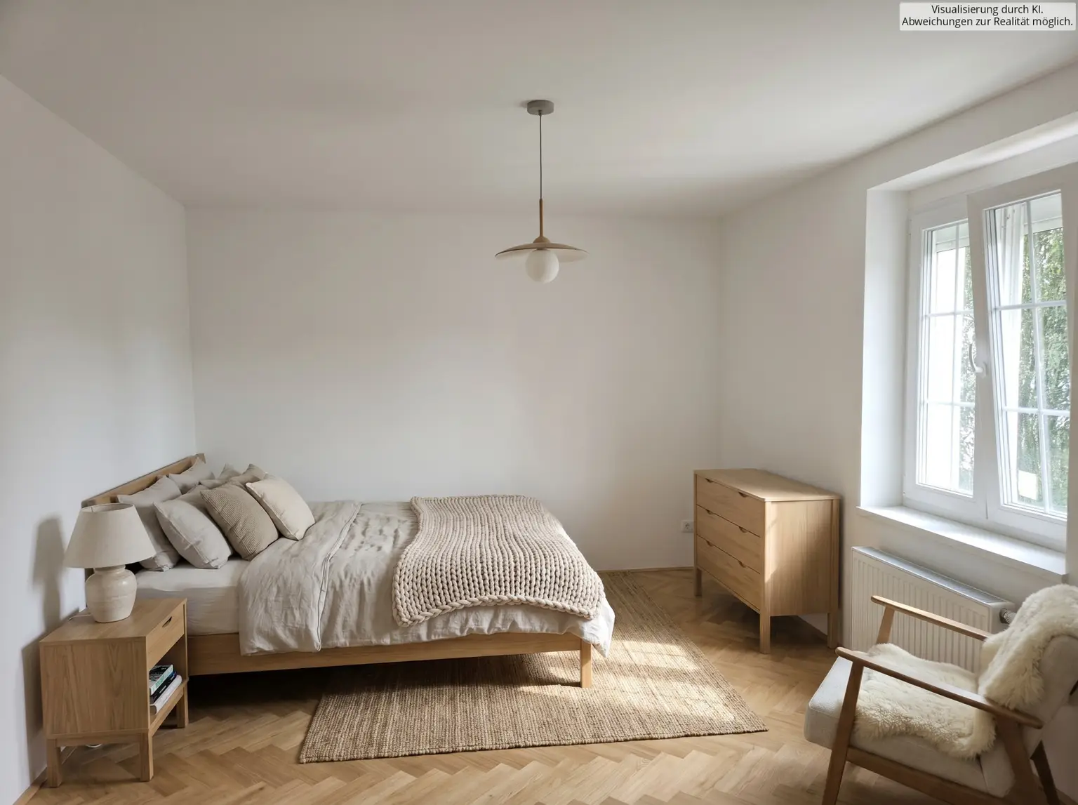 Schlafzimmer KI visualisiert