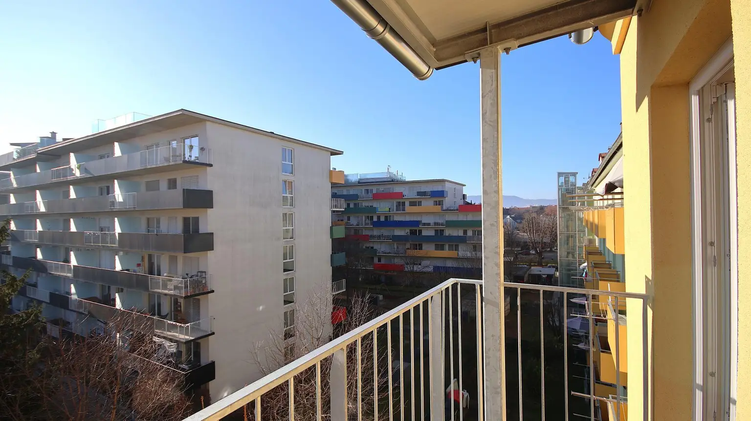 Aussicht vom Balkon Ri