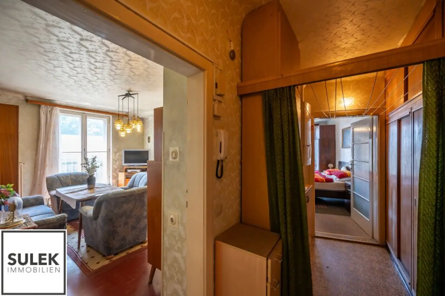 praktisch aufgeteilte 3-Zimmer-Wohnung in gepflegter Anlage – sanierungsbedürftig aber mit Potential für mehr !