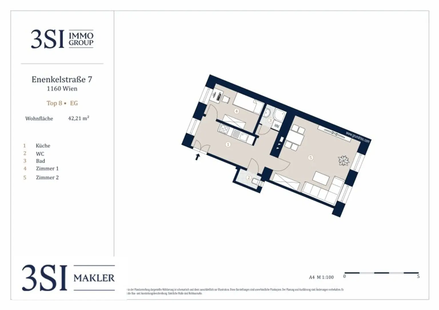 Gepflegtes 2-Zimmer-Apartment in Ottakring – urban, ruhig, gut angebunden!