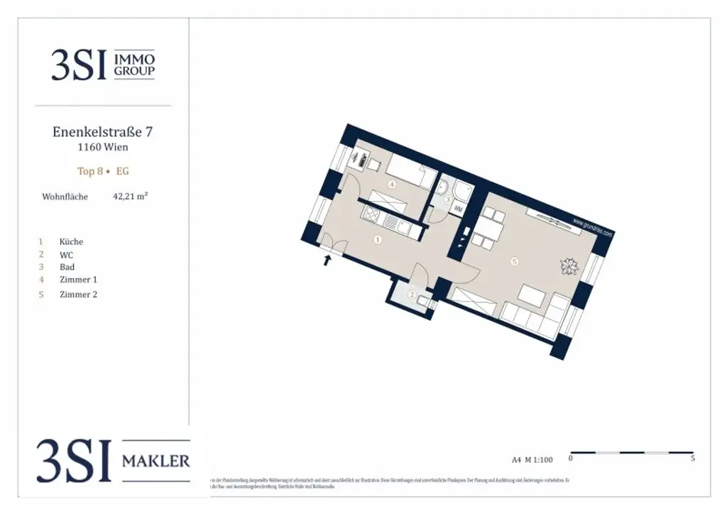 Gepflegtes 2-Zimmer-Apartment in Ottakring – urban, ruhig, gut angebunden!