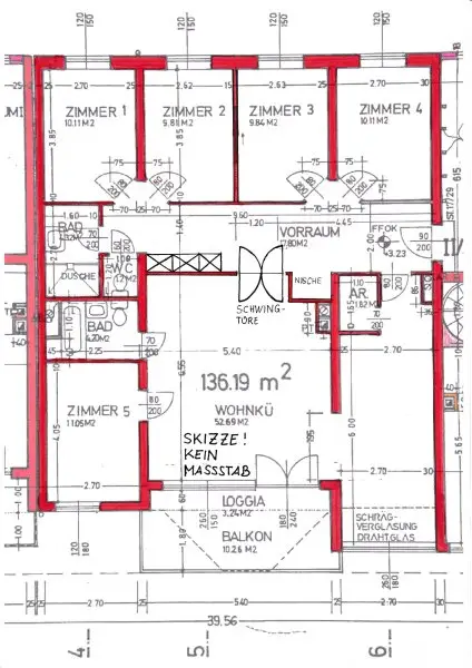 FAMILIENHIT - 6 Zimmer Wohnung in bester Lage