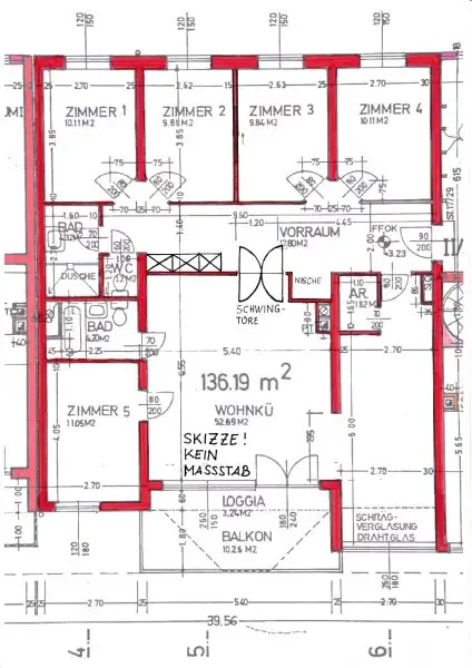 FAMILIENHIT - 6 Zimmer Wohnung in bester Lage