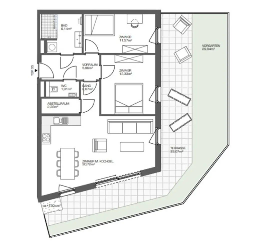 Stilvolle 3-Zimmer-Gartenwohnung mit großzügiger Terrasse – Wohnen im Grünen nahe der Donau