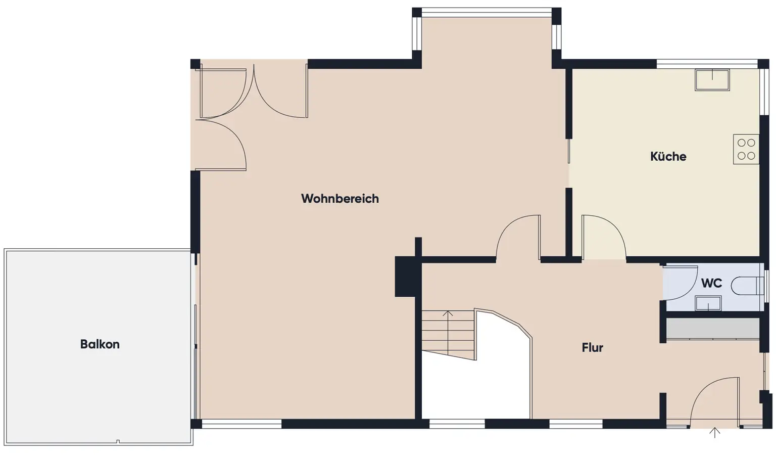 Grundrissplan ohne Maßstab EG