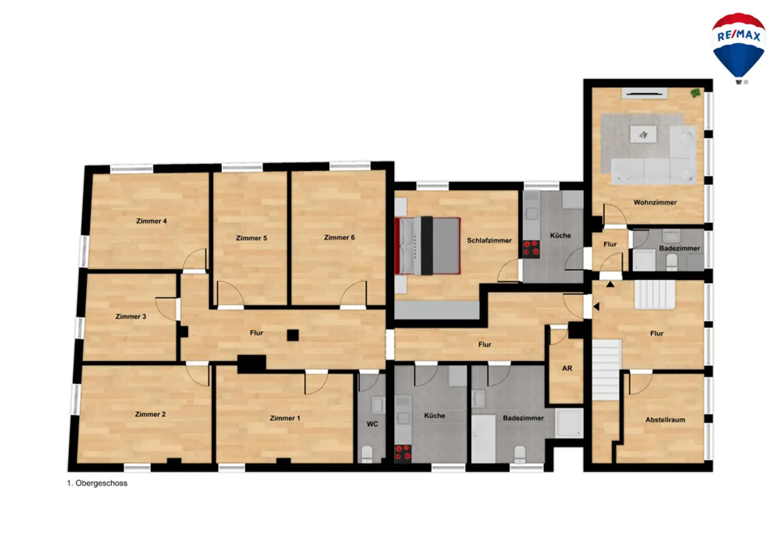 Grundriss 1. Obergeschoss